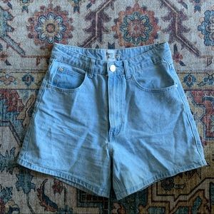 Princess Polly Swalla high waisted denim shorts